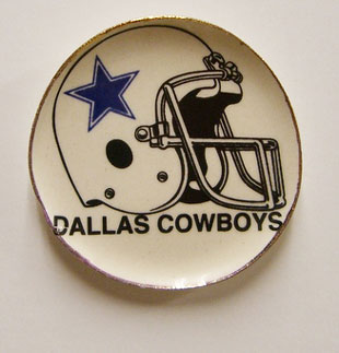 Dollhouse Miniature Dallas Cowboy Platter